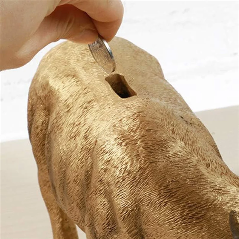 

A99F-Cow Statue Gift Bull Piggy Bank Coin Coin Penny Collectible Piggy Bank Cow Sculpture