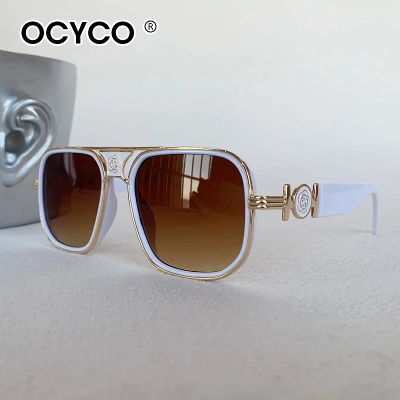 Mode Vintage Quadrat Sonnenbrille Männer Frauen Luxus Marke Sonnenbrille UV400 Stilvolle Schutz Brillen Oculos De Sol – Detail 12