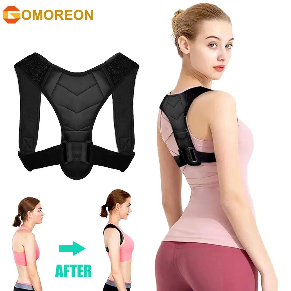 

Posture Corrector for Men and Women, Upper Back Brace for Clavicle Support, Back Straightener and Neck, Shoulder Pain Relief