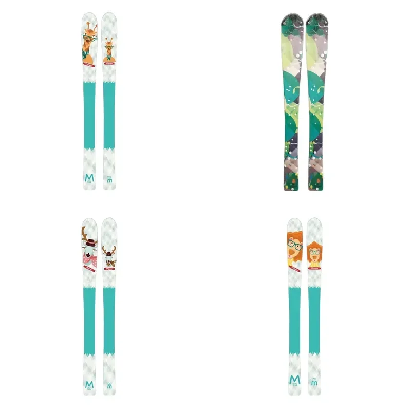 Comfortable New Design Customized Children's Double Board Skis Winter Durable Red 90cm Anti-Fog for Outdoor Mountaineering