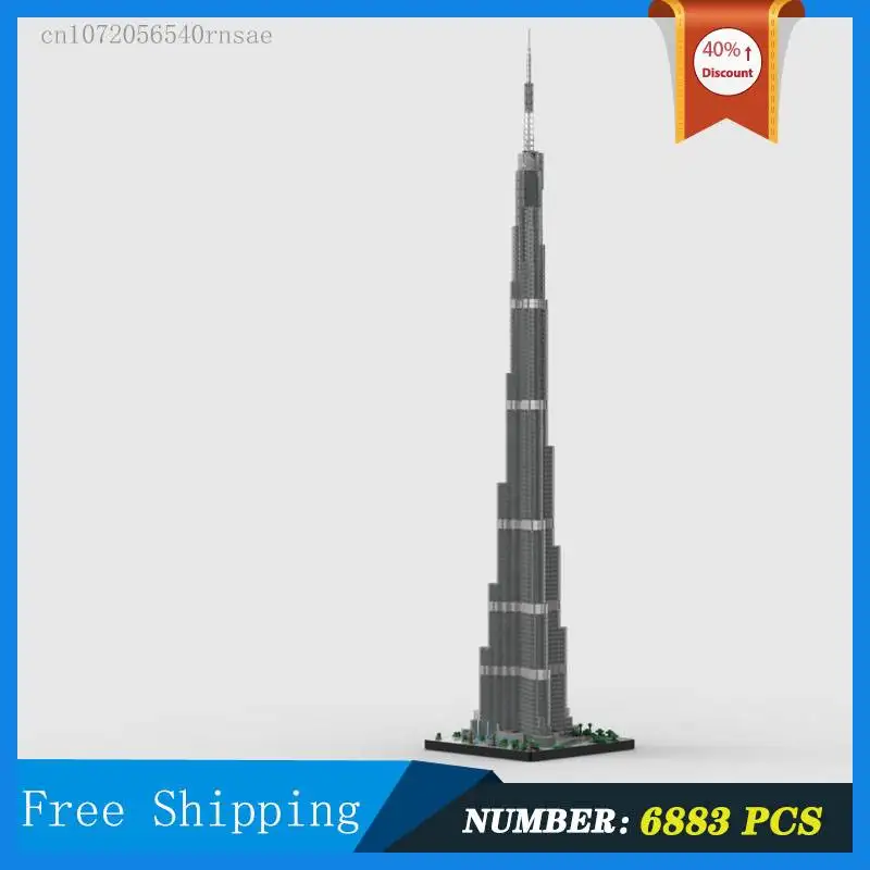 MOC City Architecture World Tower Model Building Block Assembly Street View Edifice Collection Series Toy Gifts