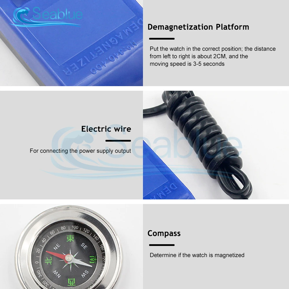 Professional Watch Repair Tool kit Electrical Demagnetizer Demagnetize Tool EU US Plug Mechanical for Mechanical/Quartz Watch