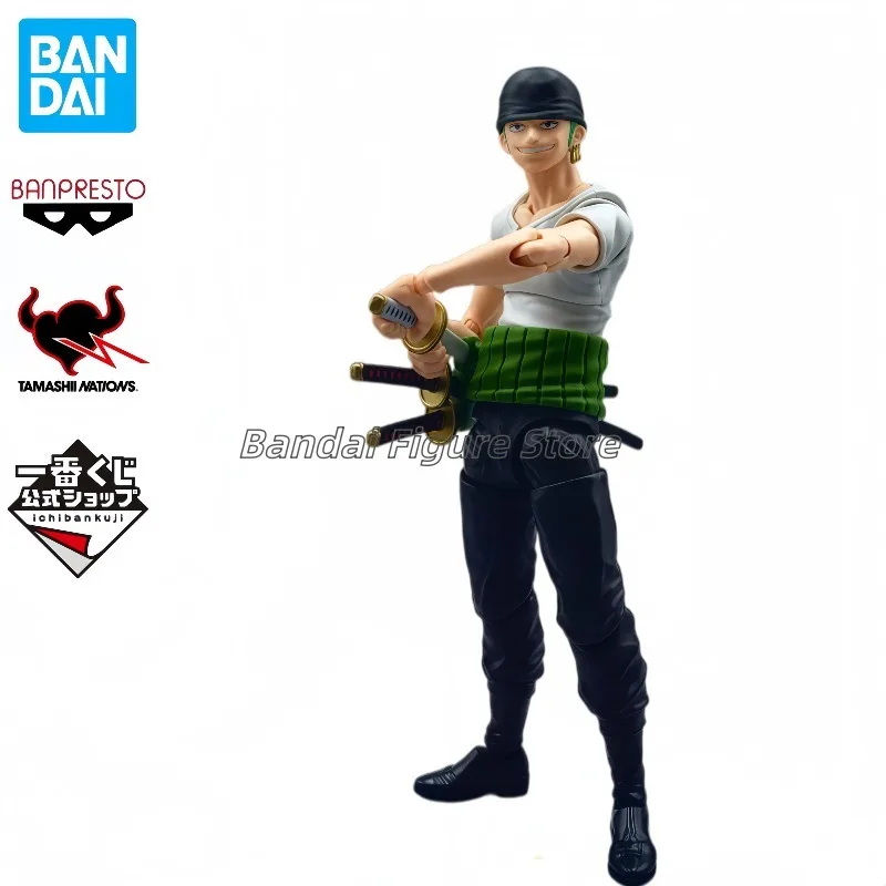 Bandai S.H.Figuarts ONE PIECE RORONOA ZORO -ROMANCE DAWN- Anime Action Figure Model Toy Gift