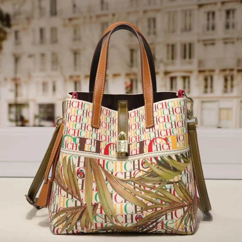 CH Women's Fashionable Letter Print Crossbody Bag Multi-Functional Shoulder Bag with High-End Feel Bolsos Mujer