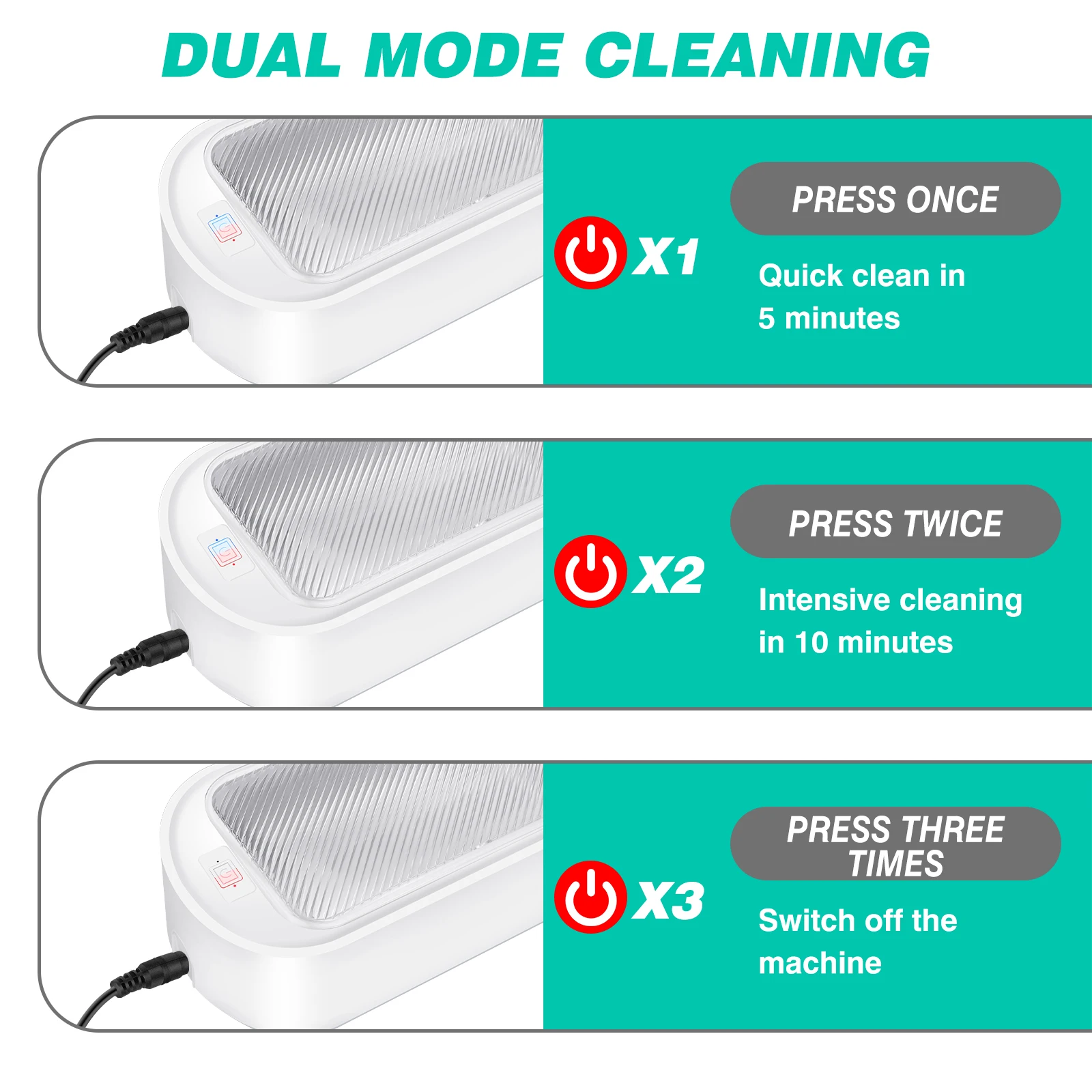 Ultrasonic Cleaner,650ML Ultrasonic Glasses Jewelry Cleaner Ultrasonic Cleaning Machine for Eyeglass,Watches,Ring,Blade Razor