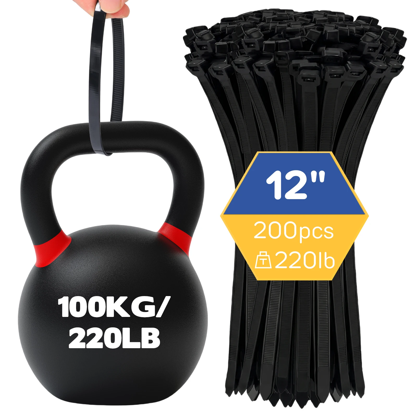 800/200Pcs Adjustable Nylon Cable Ties Self-locking Cord Ties Straps Cables Fastening plastic clamp Heat Resistant Wire Zip Tie