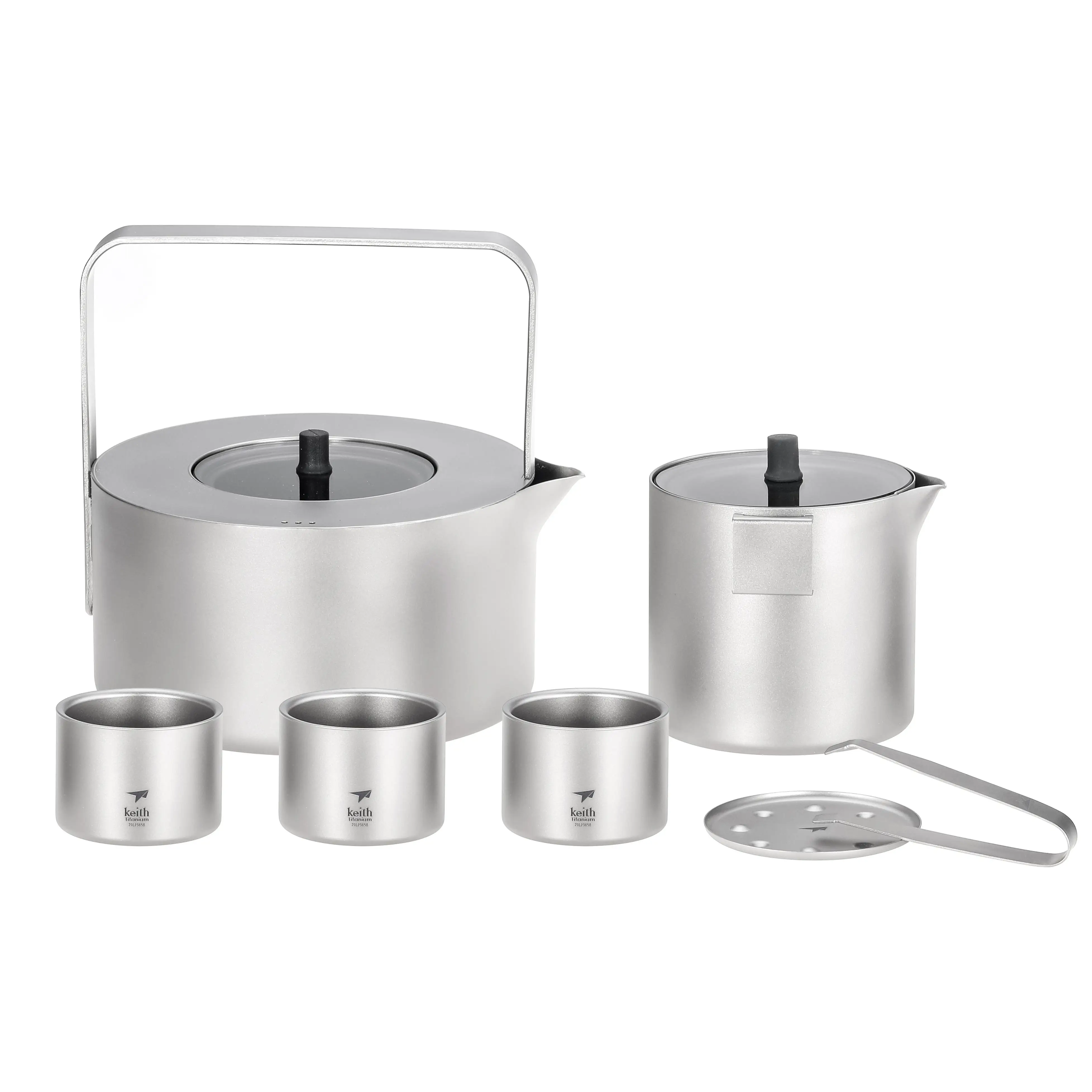 Portable  Chinese Gongfu Tea Maker Set Infuser Teapot for Travel and Camping for Drinkware