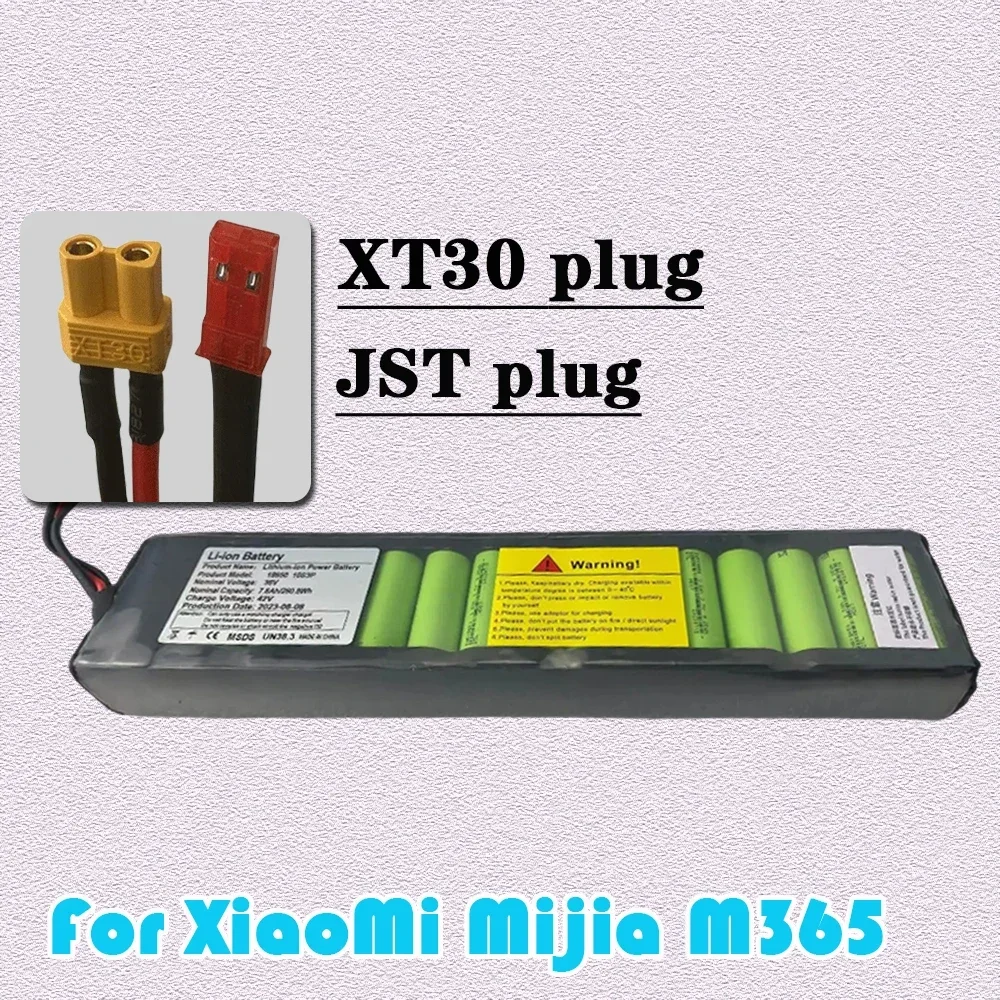 

10S3P For KUGOO S1 Xiaomi M365 Electric Scooter 36V 7800mAh 18650 Rechargeable Li-ion Battery 500W Built-in BMS