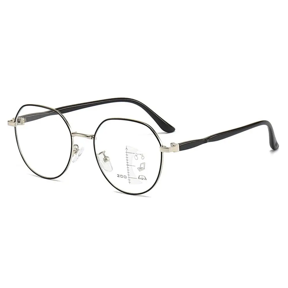 

Blue Ray Blocking Anti-Blue Light Reading Glasses Progressive Near Far Eye Protection Square Eyeglasses Metal Ultralight