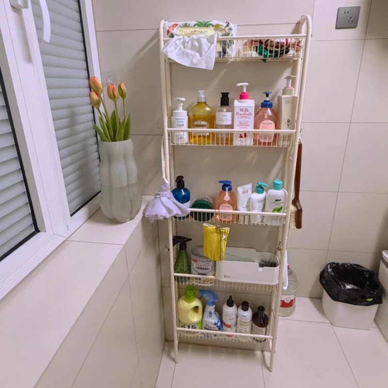 

Тонкая настенная полка-органайзер для ванной комнаты, многофункциональная полка для мелочей в малогабаритных помещениях, настенный боковой органайзер для ванной.