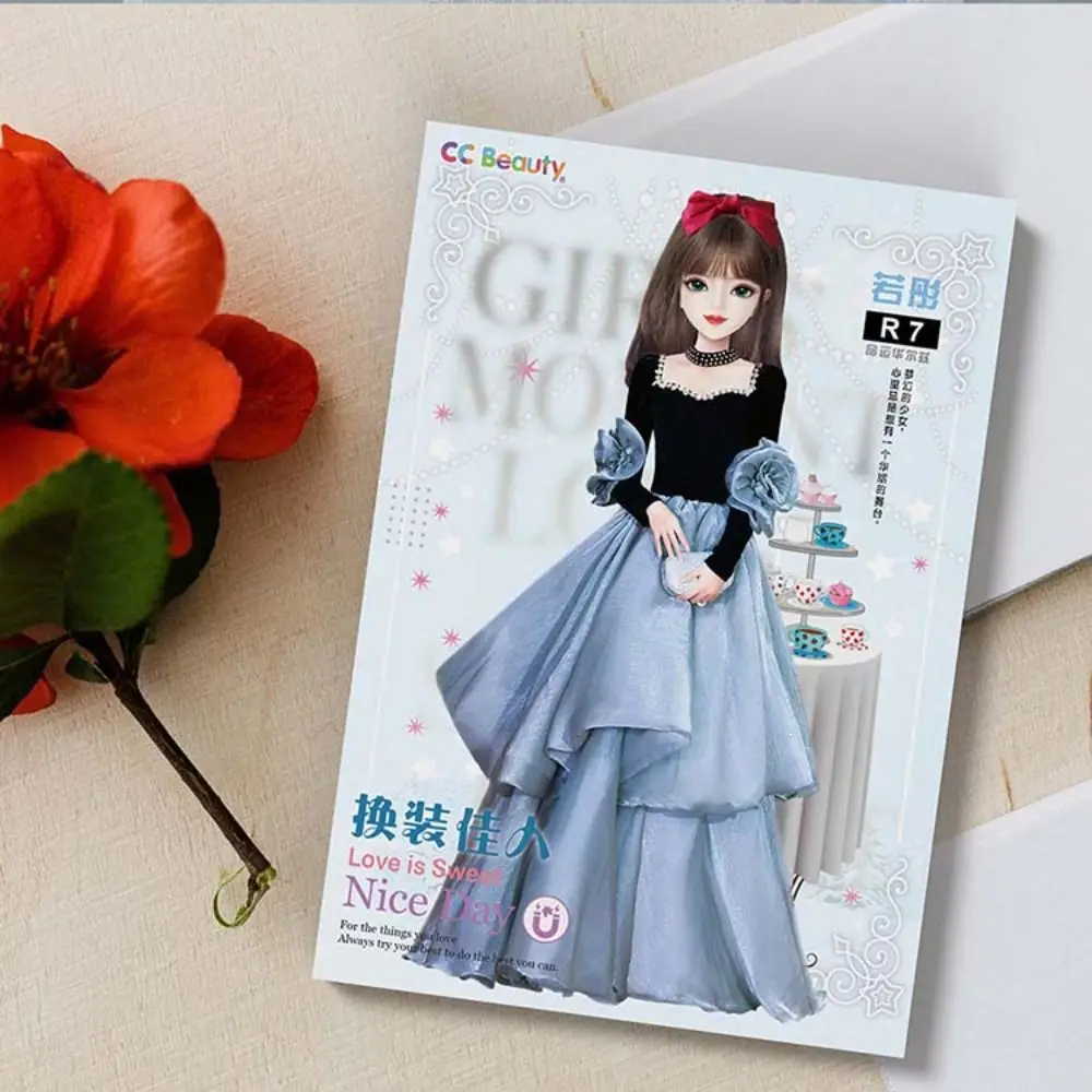 Cré Imagine magnétique habiller poupées aimant vêtements papier poupées habiller autocollants bricolage jouet dessin animé filles princesse autocollants