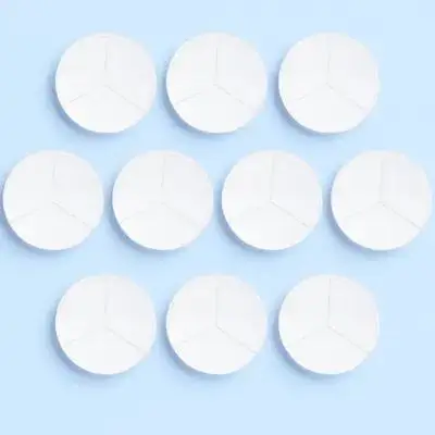 

10Pcs Laboratory Petri Dishes Clear Transparent Three Compartments for Microbiology Studies Three Compartments Petri Dish