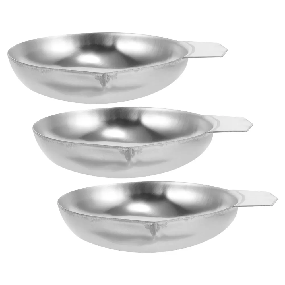 

3pcs Diamond Weighing Pan Stainless Steel High Precision Scale Tray Measuring Tool Jewelry Gold Craft