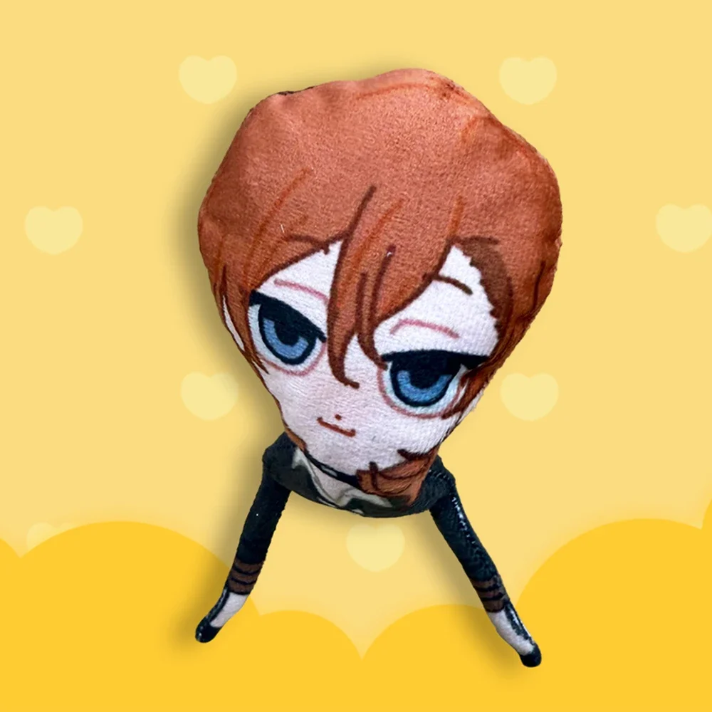 35 Anime Bungo Stray Dogs Dazai Osamu Nakahara Chuuya Cosplay Plush Doll Stuffed Abstract Dolls Wire Joint Twistable Accessories