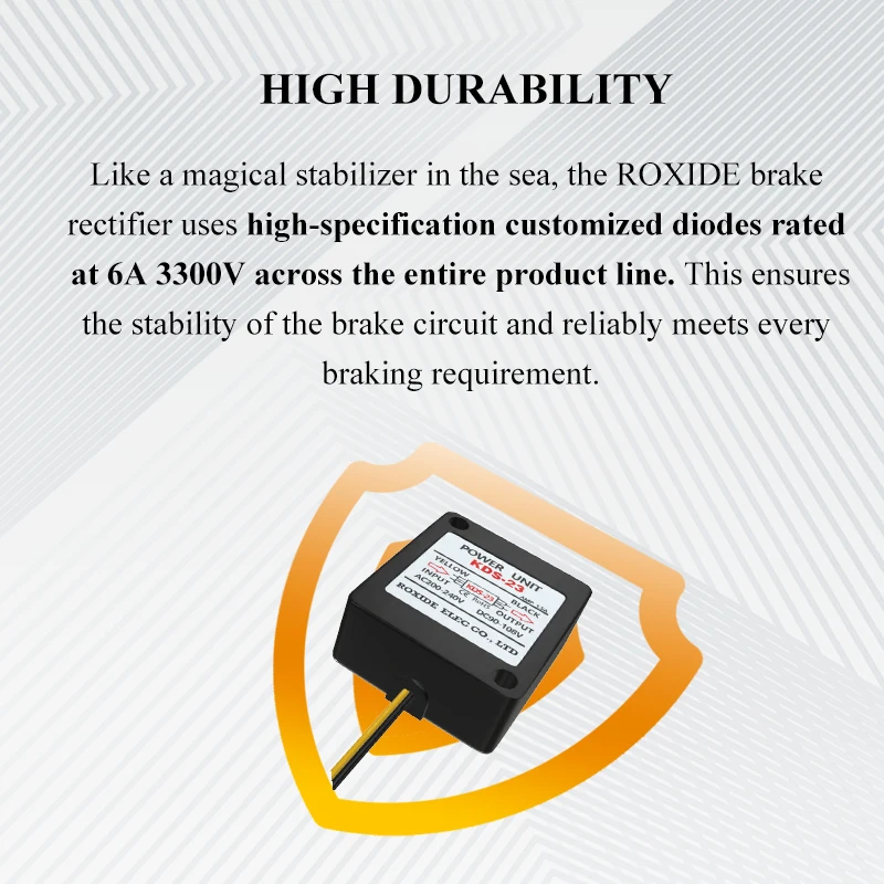 KDS-23 Motor Brake Rectifier, AC200-240V to DC90-108V, Brake Power Supply Module