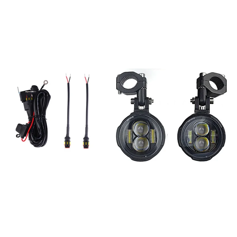 

Motorcycle LED Light Fog Light Driving Lights External Auxiliary Light Universal For Motorbike Electric Motorcycle