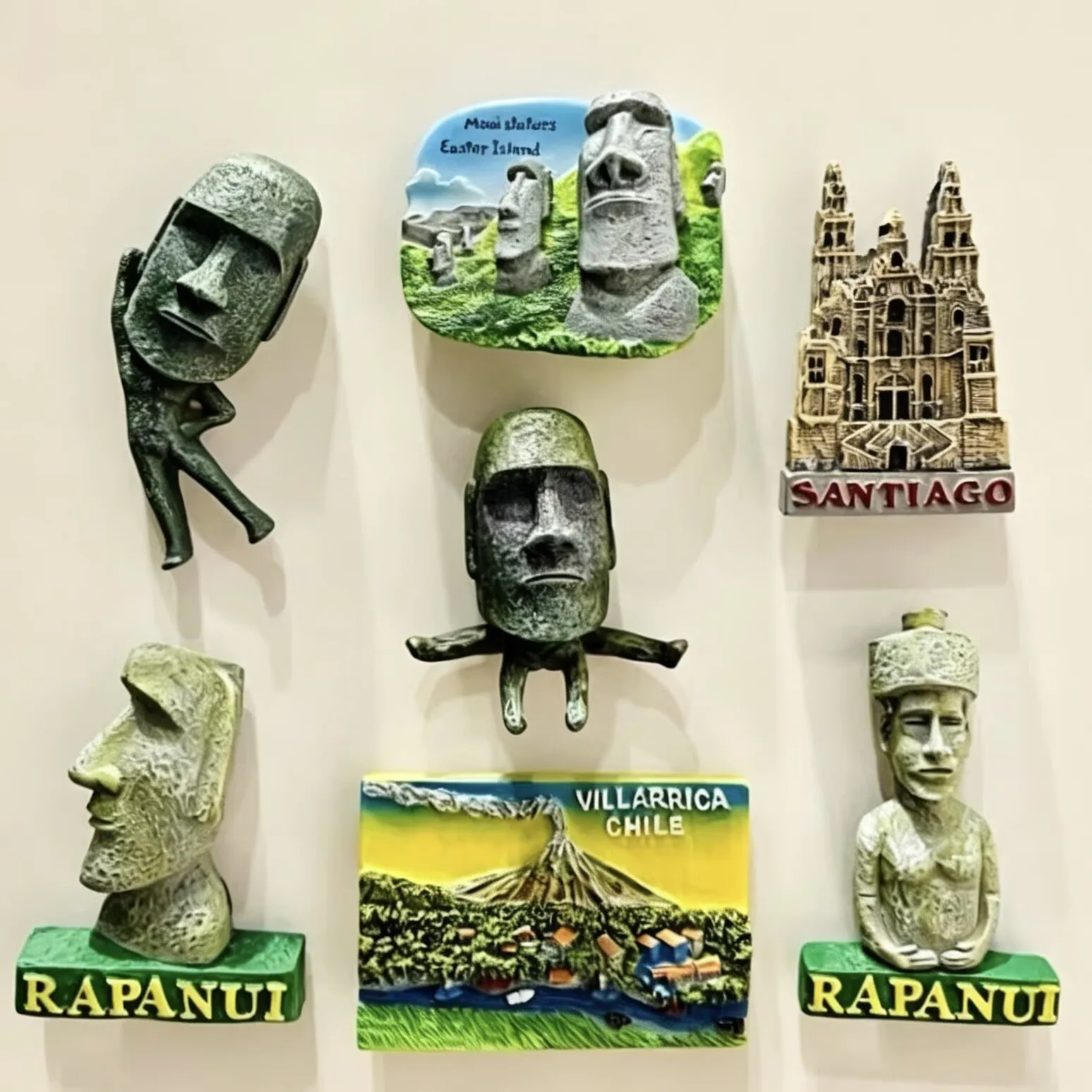 Chile Resin Handicraft 3D Fridge Magnets Tourism Souvenir Refrigerator Magnets Sticker Collection Gift Home Decoration Articles