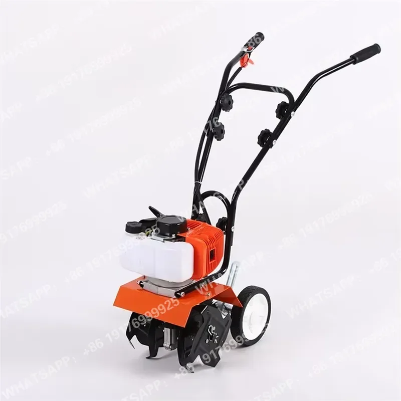 Motoculteur agricole et horticole manuel, efficace et compact, adapté au travail du sol en rotation sur les fermes et dans les jardins
