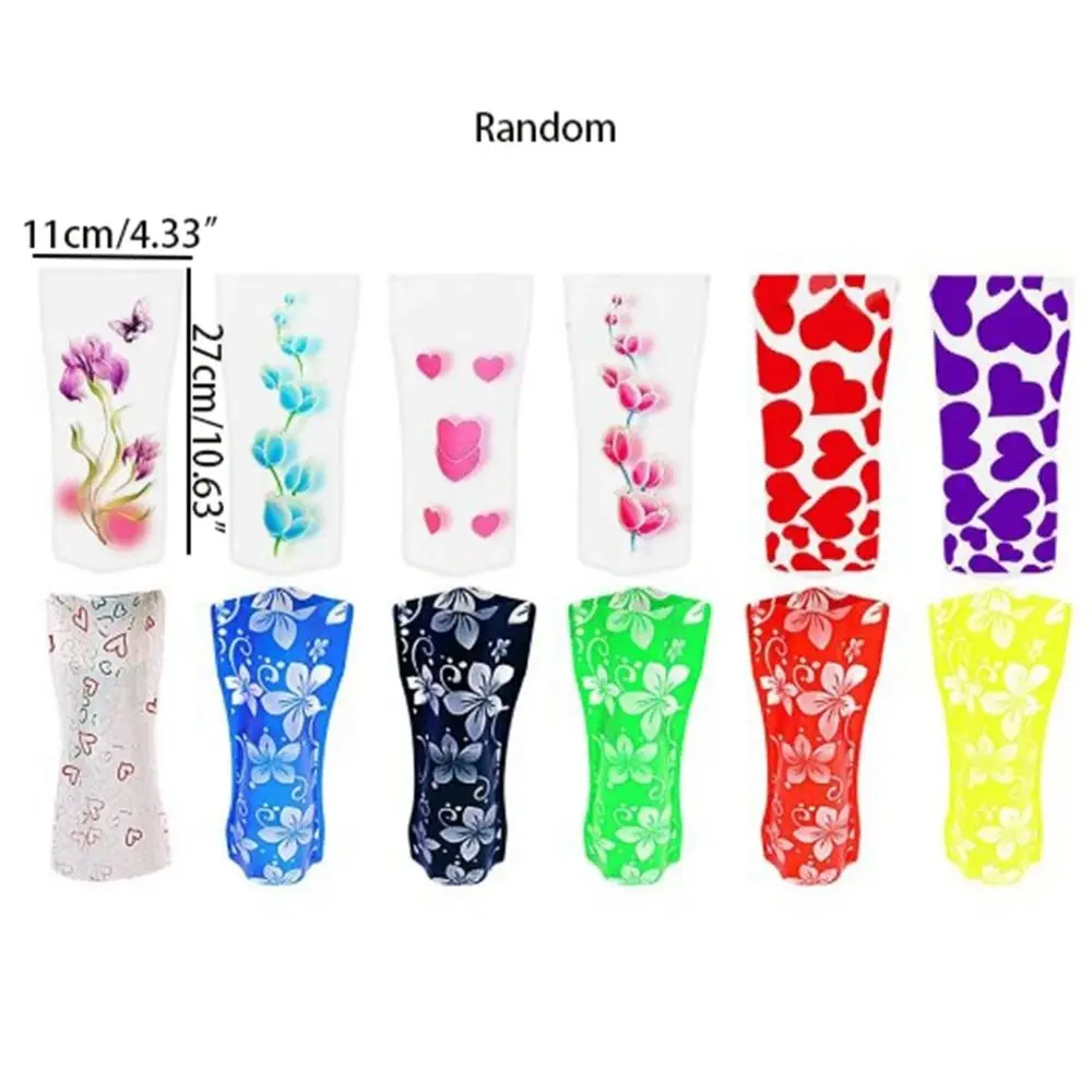 Creative Foldable PVC Folding Vase Reusable Cute Cartoon Flower Vase Easy to Store Simple Flower Vase Desktop