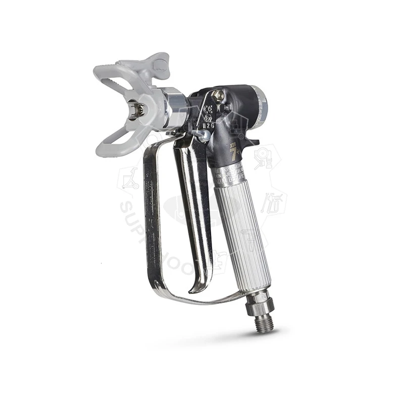 500bar Airless Spray Gun XTR7 Round Handle 4-Finger Trigger 7250psi With Tip 517 Paint Sprayers