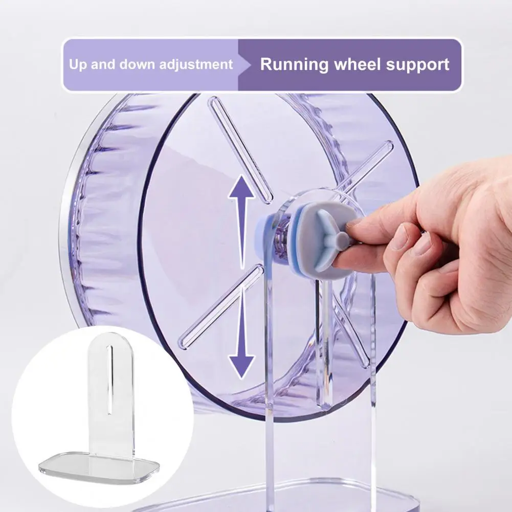 Running Wheel Bracket for Small Pets Hamster Running Wheel Accessory Adjustable Height Hamster Exercise Wheel Stand for Running