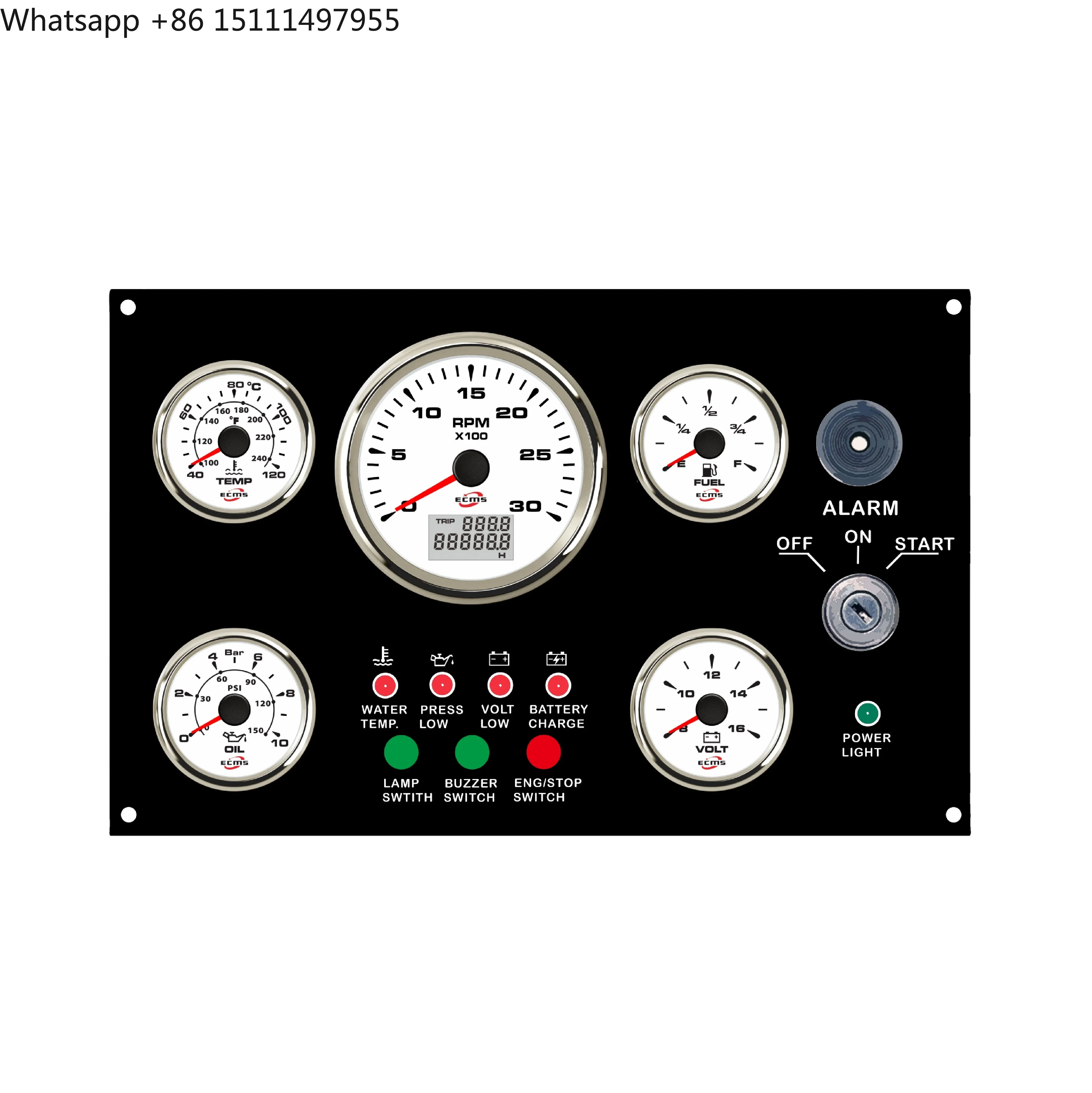 300*190 mm ECP Waterproof Boat Instruments Controller Panel Marine Supplies