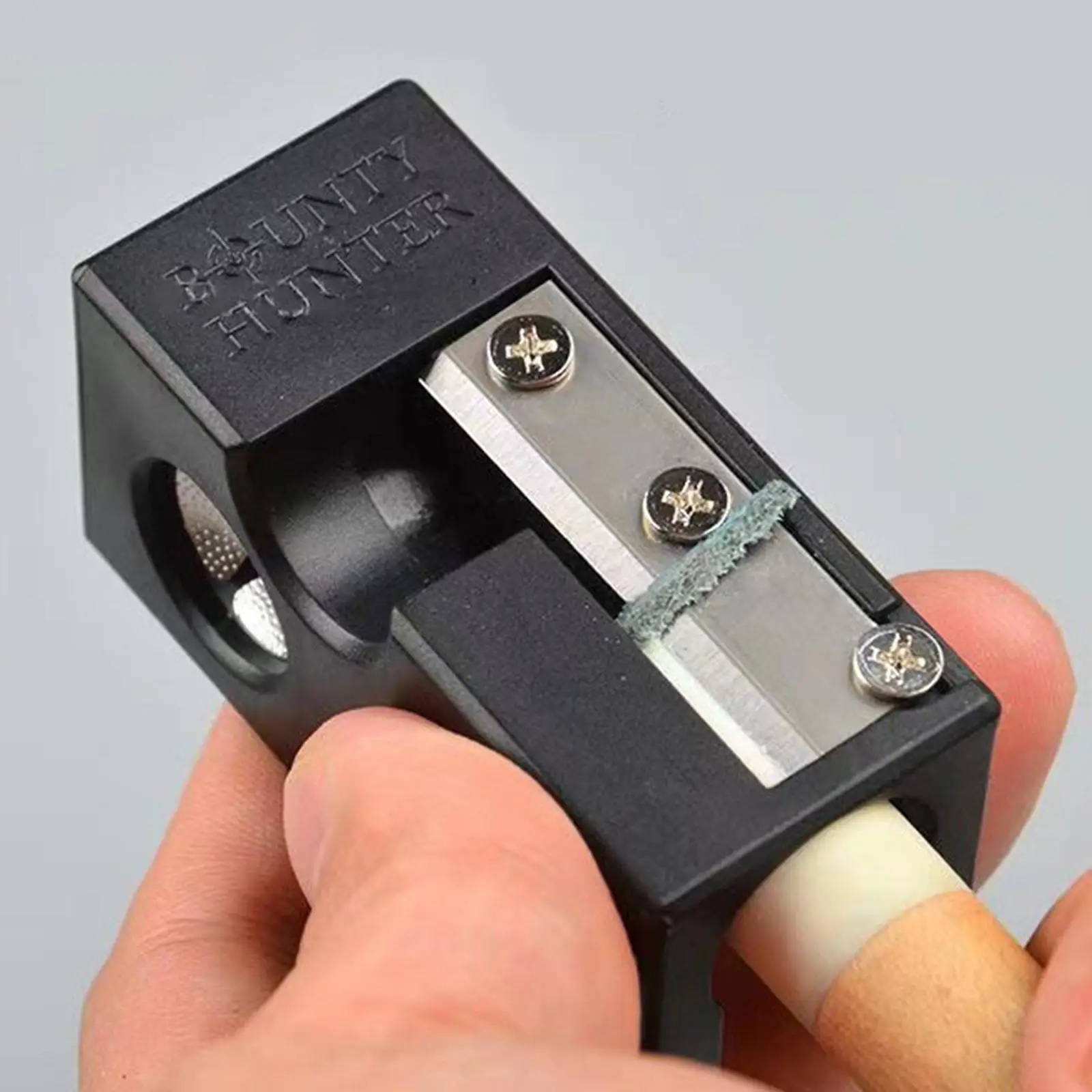 Outil de réparation et de façonnage de pointe de queue de billard en acier inoxydable pour l'entretien des queues de billard et de snooker, accessoire de meulage et de polissage.