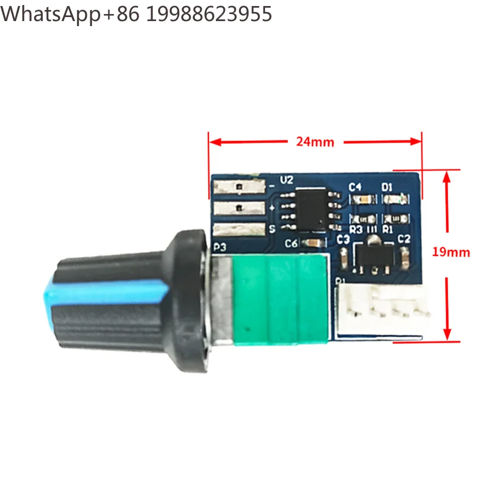 New Fan Speed Controller DC 12V Single PWM Speed Controller Mute 4 Pin Computer Temperature Control Switch For PC CPU Cooler Fan