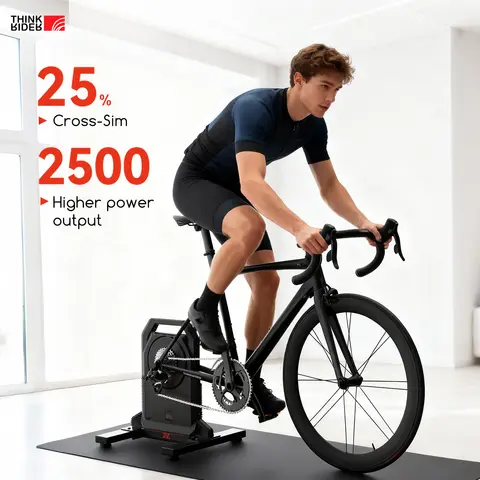 ThinkRider XXPRO entraîneur de vélo intelligent à entraînement Direct Max 2500W entraînement en salle générer l'électricité par un seul rouleau de vélo