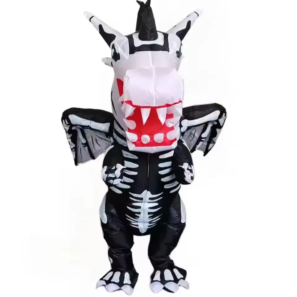 Adult Skeleton Dinosaur Inflatable Costume: The Ultimate Party Starter thumbnail