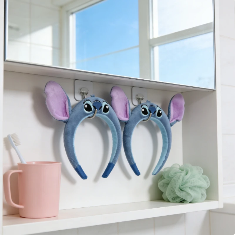 Diadema de Stich de Disney, diadema divertida de dibujos animados, diadema decorativa, diadema antideslizante de felpa, regalo para niñas, 1 ud.