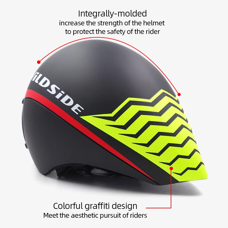 PC+EPS Road Bicycle Helmet for Aerodynamics Men\'s Racing Bike Helmet with Magnetic Lens Female Cycling Helmet Integrally-Molded