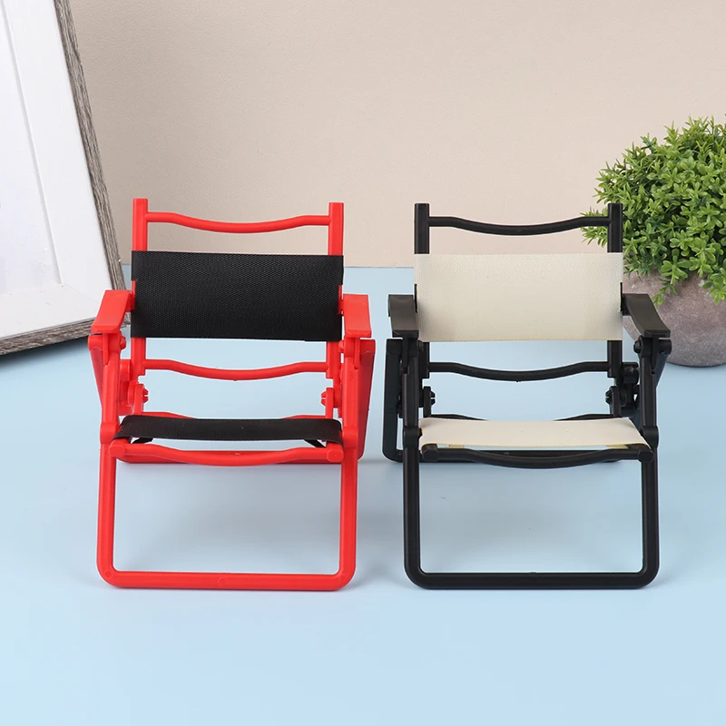 Dollhouse Miniature Folding Chair Furniture Model Decor Accessory