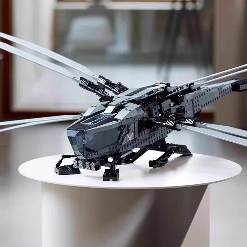 1369 قطعة من مكعبات بناء نموذج Dune Atreides Royal Ornithopter متوافقة مع 10327 ألعاب طائرات إبداعية لهدايا الأطفال
