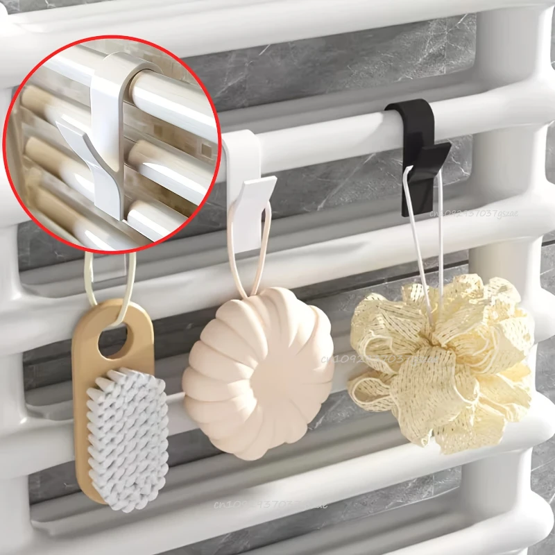 Multi-Purpose Heating Hook Coat Hook Towel Rack Radiator Bracket Bathroom Hook Clothes Hanger Soft Scarf Rack Towel Rack