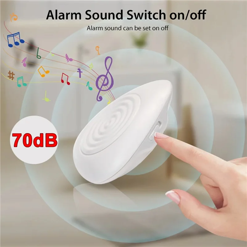 T82C Hot Sale-2X Tuya Zigbee Water Level Sensor Smart Water Leakage Alarm Detector Flood Alert Overflow Security Protection