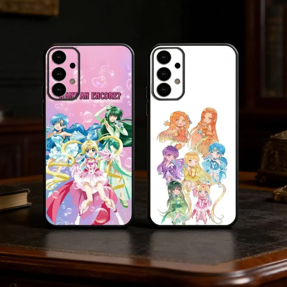 Mermaid Melody Pichi Pitch Phone Case For Samsung S25,S24,S21,S22,S23,S30,Ultra,S20,Plus,Fe,Lite Black Shell