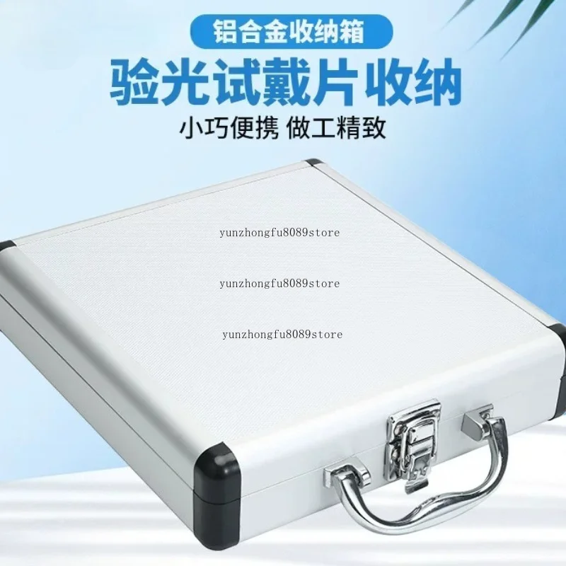 Optical Trial Lens Storage Box, Aluminum Alloy Optometry Case with Plastic & Metal Rings, Portable Lens Organizer