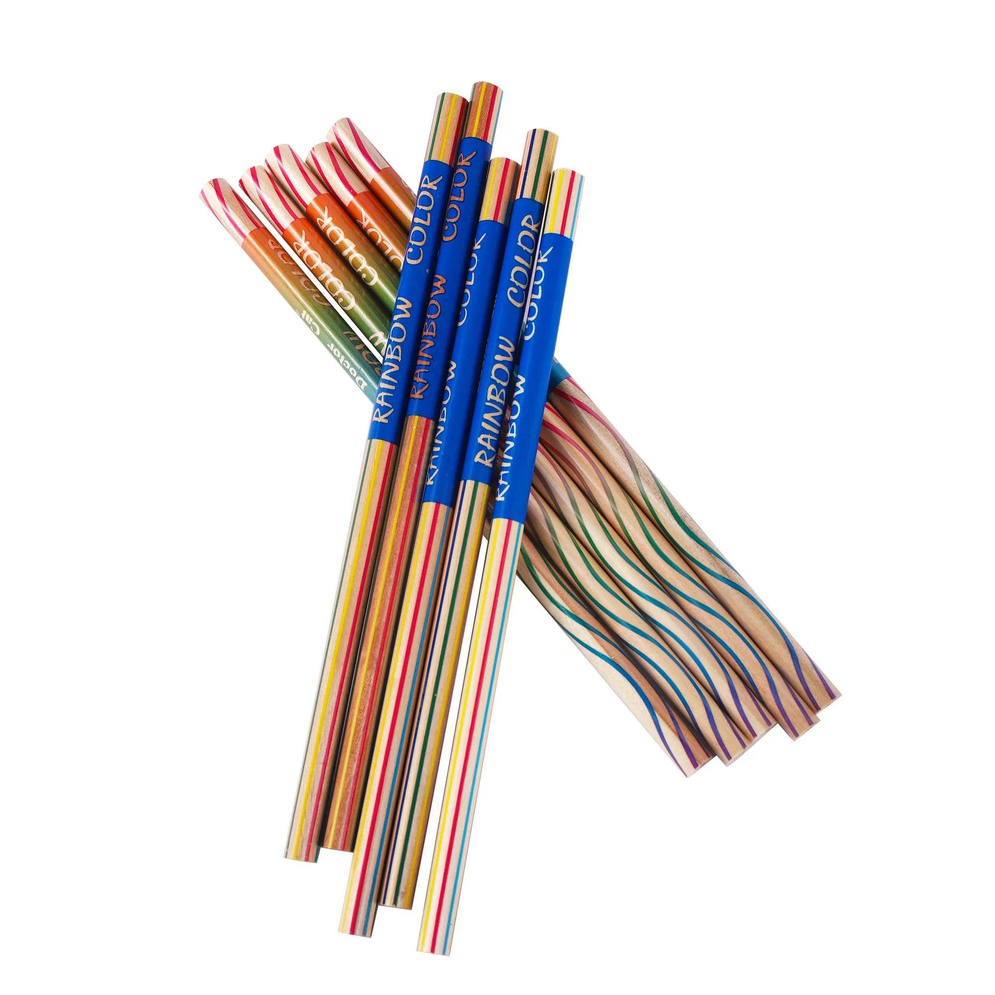 Ainbow – lot de 10 crayons colorés, 3 couleurs, ultracolor, toudent, graffiti, identification, papeterie