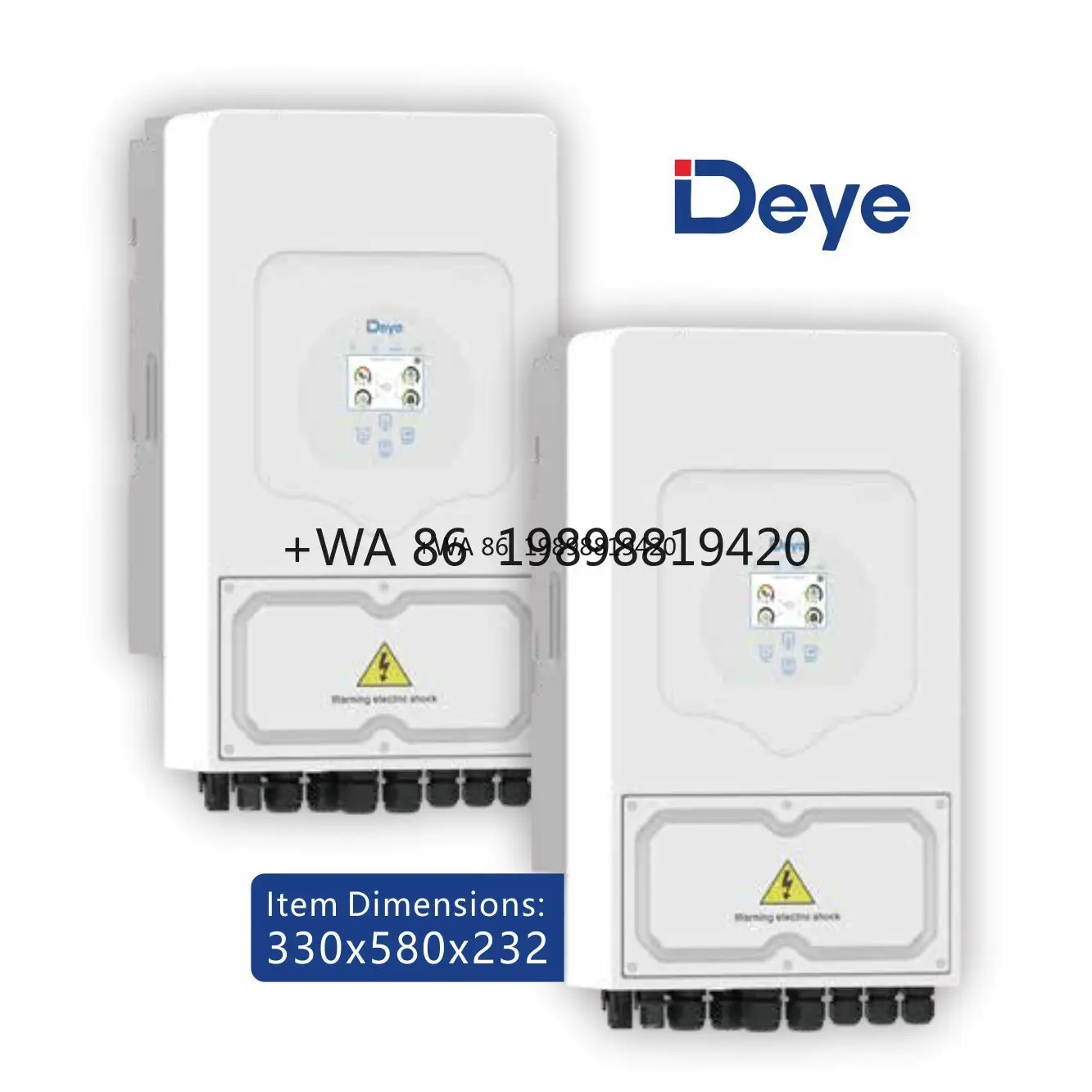 

Deye Brand Solar Inverter Single Phase Hybrid 6 Kw Hybrid Inverter for Solar System Home Hold