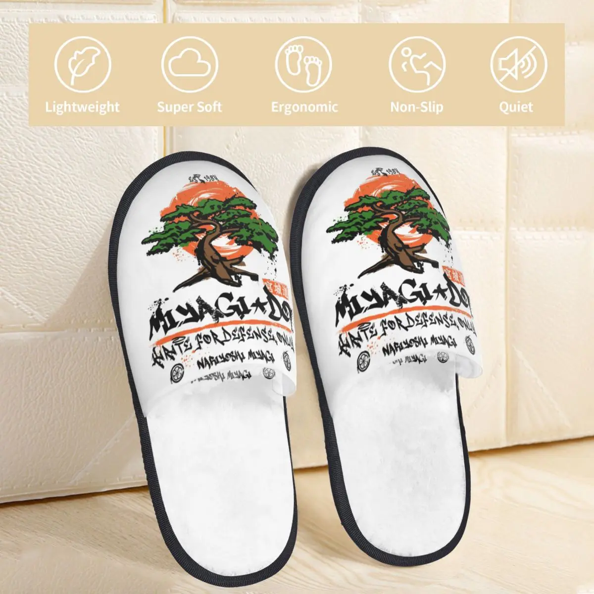 شباشب مياجي دو كاراتيه مخصصة من رغوة الذاكرة دافئة وناعمة للنساء شبشب منزلي أحذية مريحة للاستخدام الداخلي