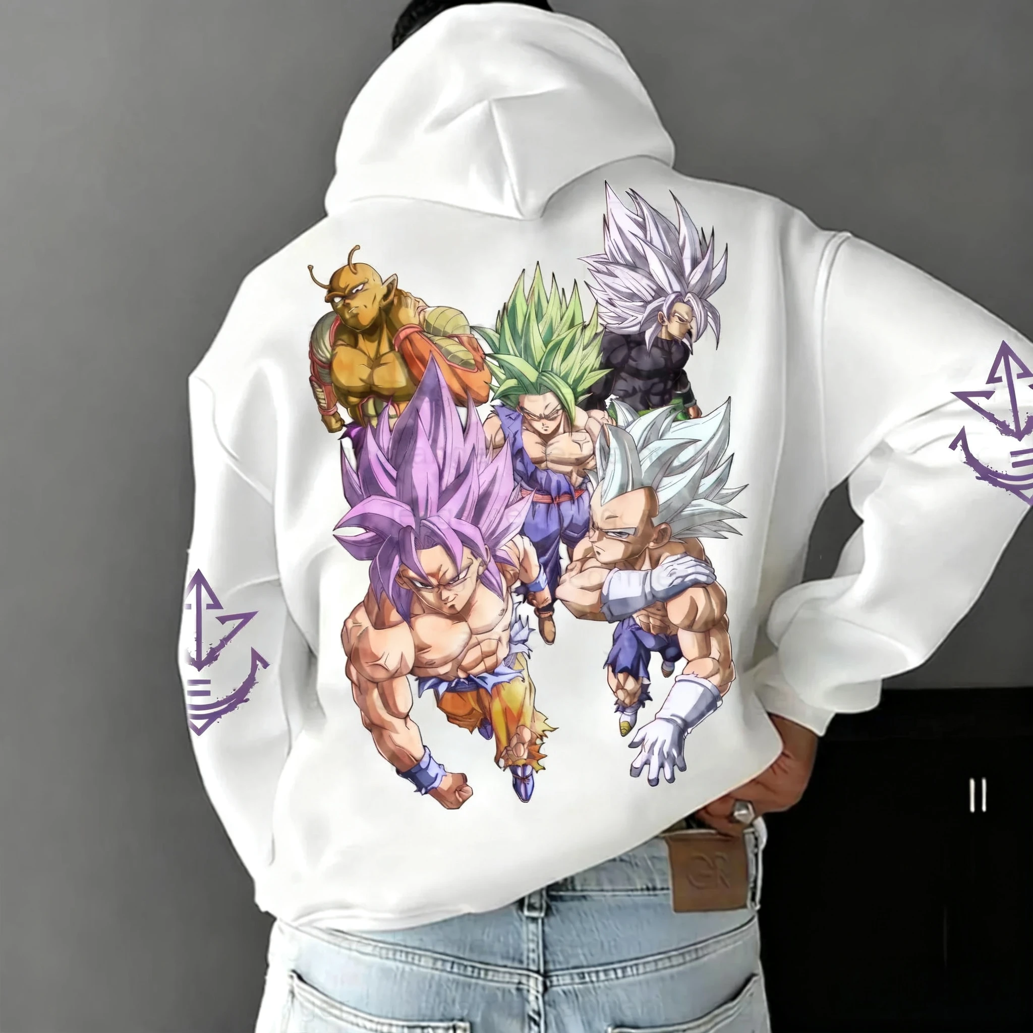Hoodie Resleting Anime Dragon Ball 2025 Pria Musim Gugur/Dingin Gaya Harajuku Jepang Baru Serbaguna Kasual Sweater Longgar
