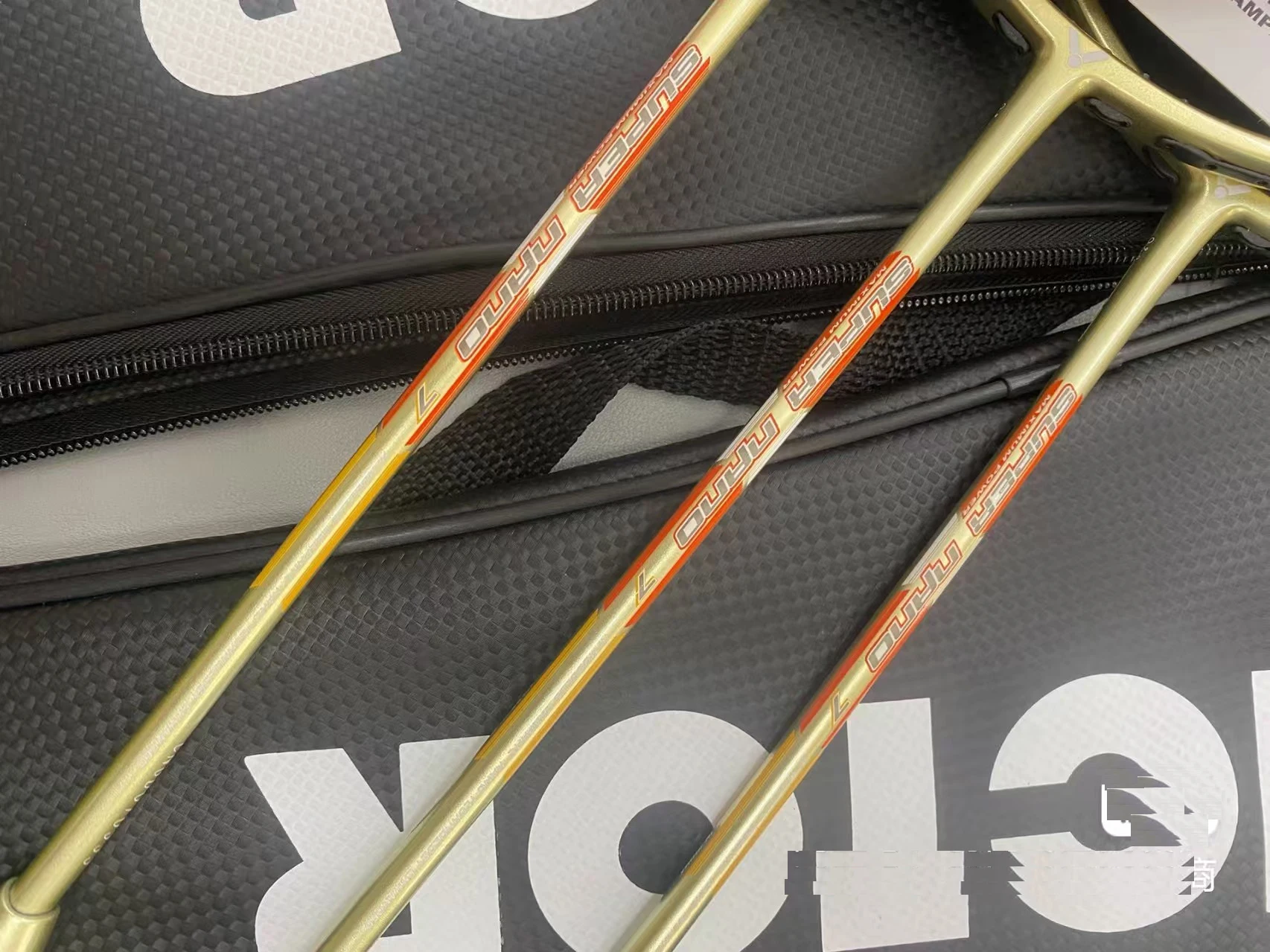 Raket Bulu Tangkis Victor 100% Original 4U NANO7 Teknologi Material Nano Raket Bulu Tangkis untuk Pertahanan dan Serangan