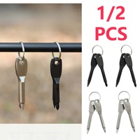 EDC Portable Screwdriver - Multifunctional Tool with Flat & Cross Tips for Outdoor & Home Use