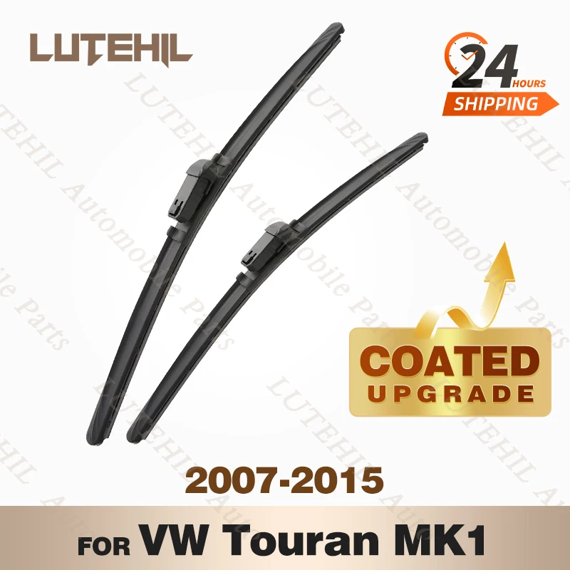 

LUTEHIL's Silicone Front Wiper Set For VW Touran MK1 2007 - 2015 2008 2009 2010 2011 2012 coated windshield wiper blade 24"+18"