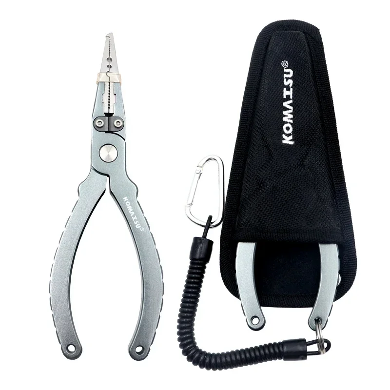 Wholesale Sea Fishing Aluminum Fishing Pliers Cut Wire Open Loop Multi-function Fishing Hook Remover Tool