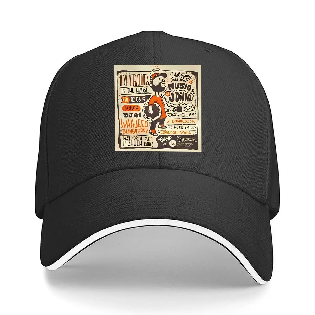 Me Gusta - قبعة بيسبول ساندويتش ملونة، كرتونية، ممتعة، جريئة وبسيطة