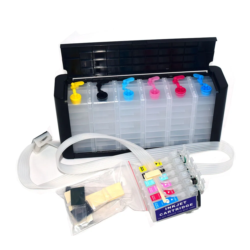 6 color T0791-T0796 Bulk Ciss Ink Supply System With ARC Chip For Epson 1400 1430 1500w P50 PX660 PX710w Inkjet Printer