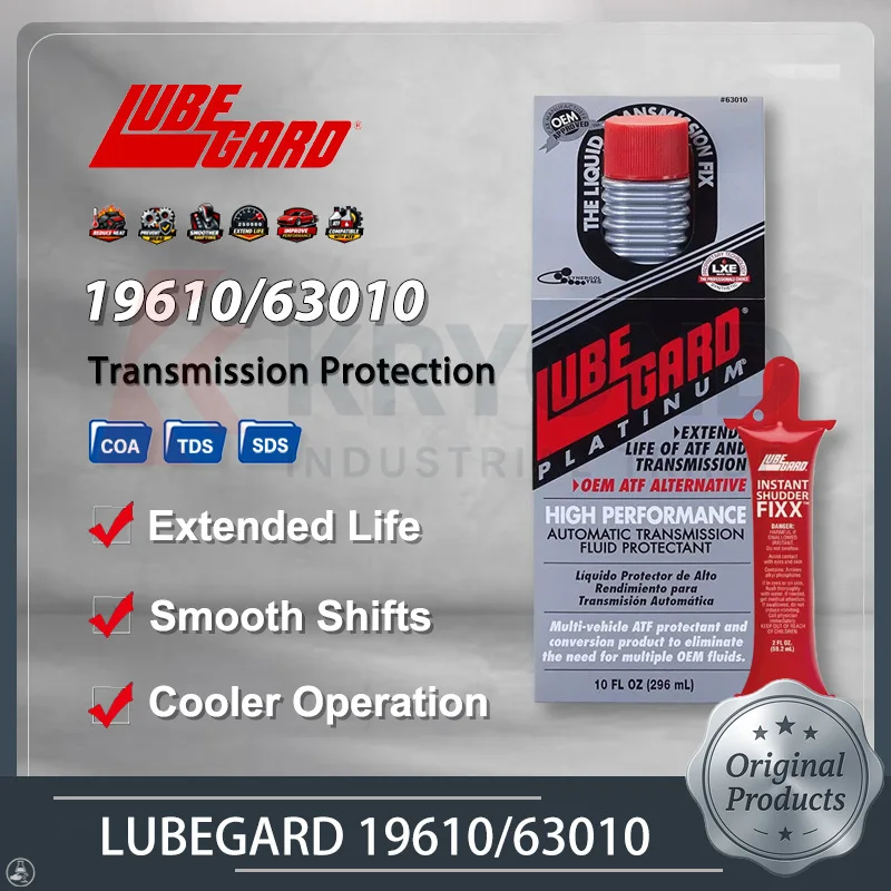 Lubegard 19610 63010 ATF Transmission Additive Automatic Gearbox Shift Improvement Anti Wear Protection Extended Life Formulas