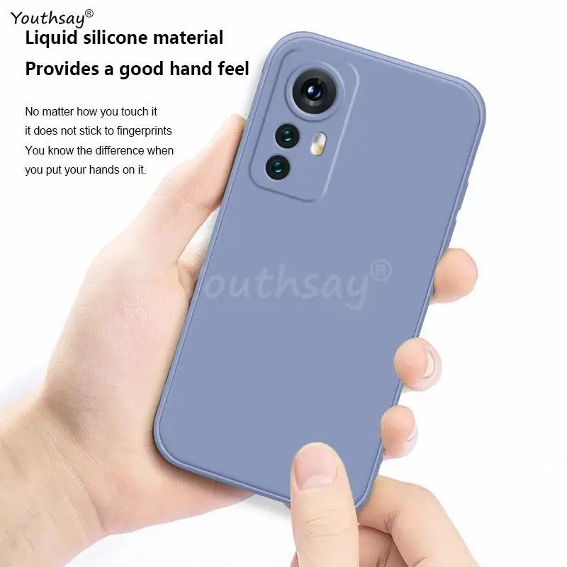 For Xiaomi 12T Pro Case Xiaomi 12T 12 13 13T Pro 12 Lite Cover Funda Coque Soft Original Liquid Silicone Case Xiaomi 12T Pro